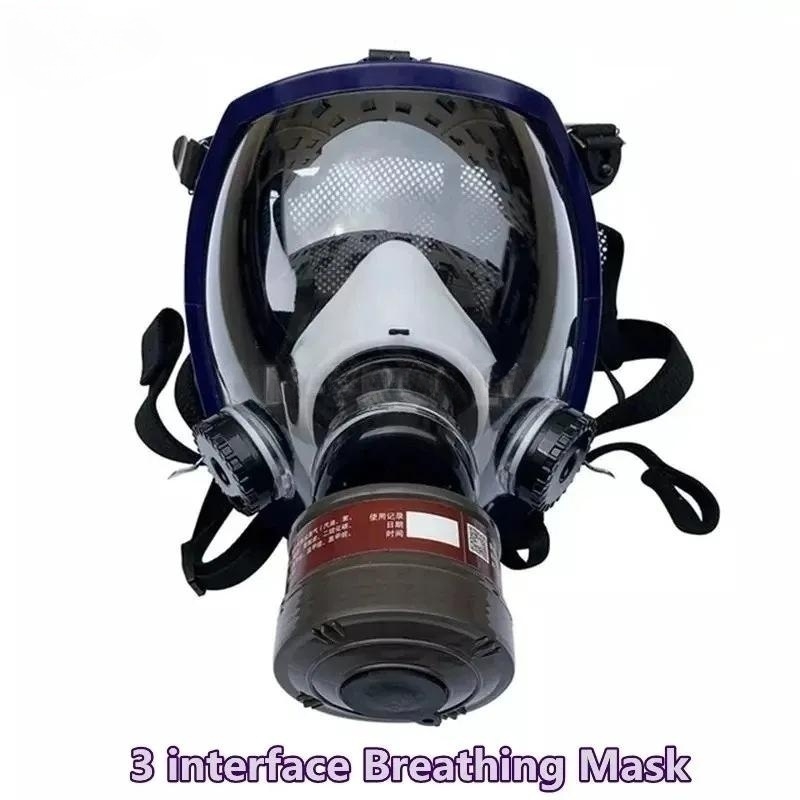 Dust Mask Construction - 3 ports Multipurpose Full Gas mask