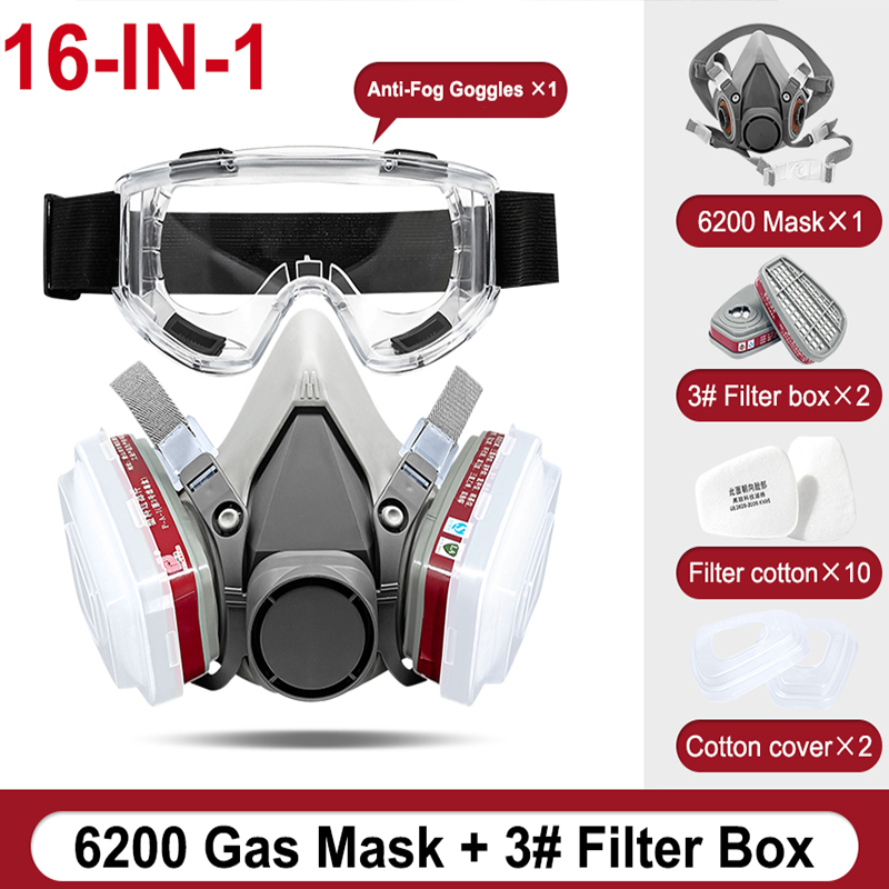 6200 Half Face Dust Gas Mask R - огляд і ціна Dust Mask Construction