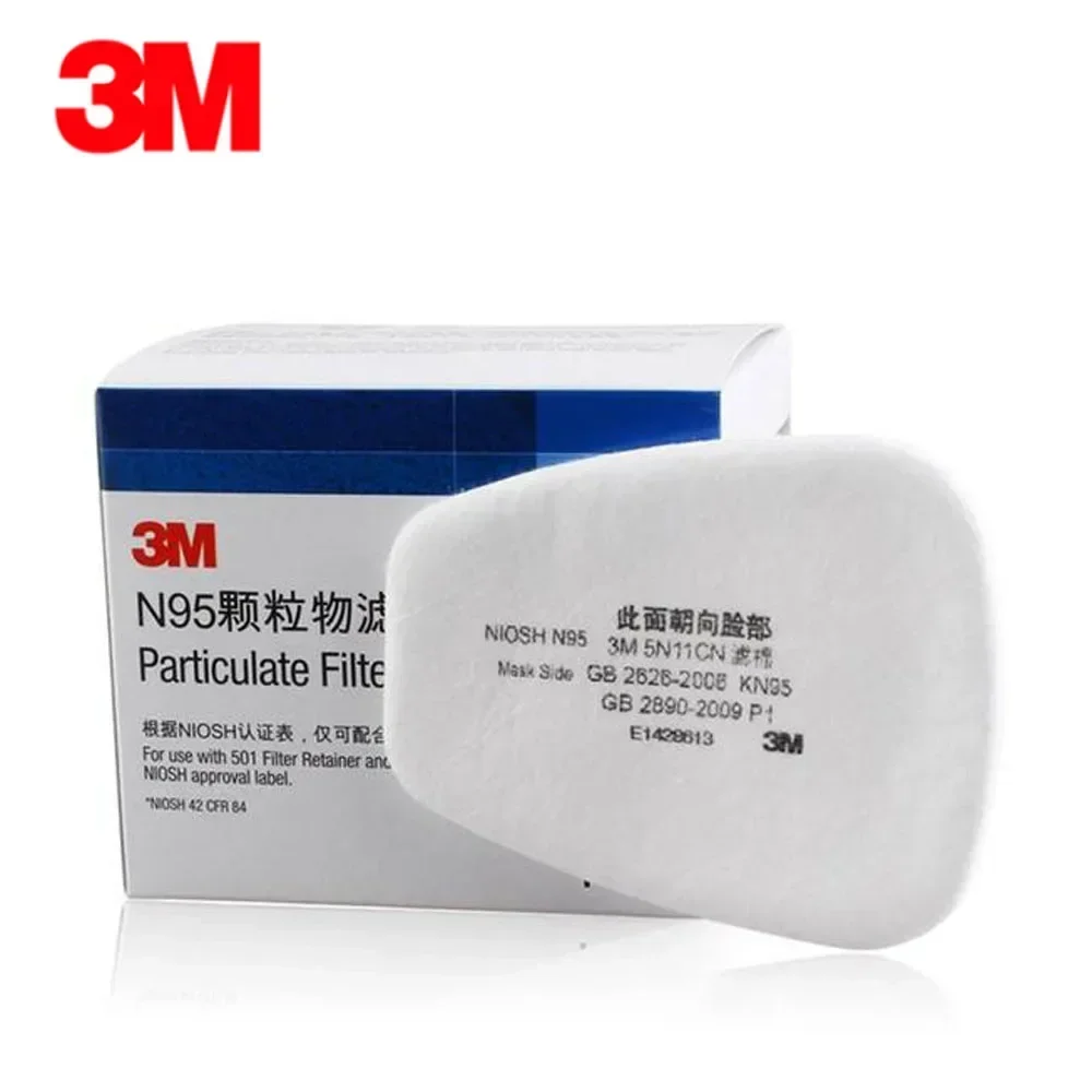 10pcs/Box 3M 5N11 Cotton Filte - огляд і ціна Dust Mask Construction